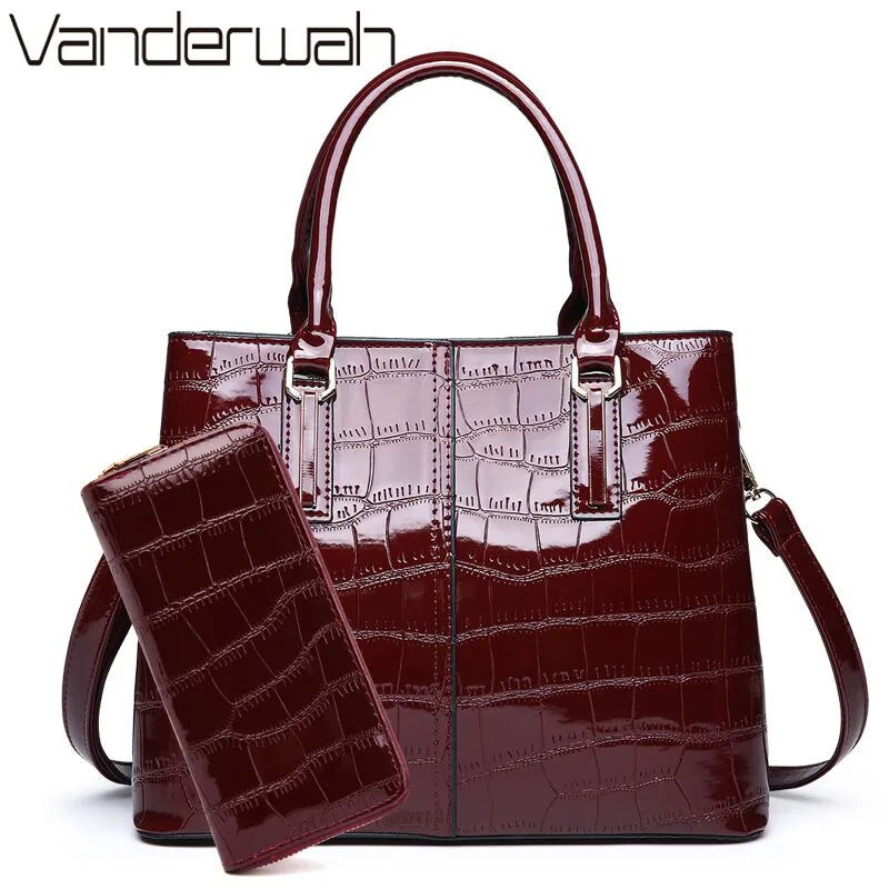 Женская сумка-тоут с узором под камень 2018 | Багаж и сумки