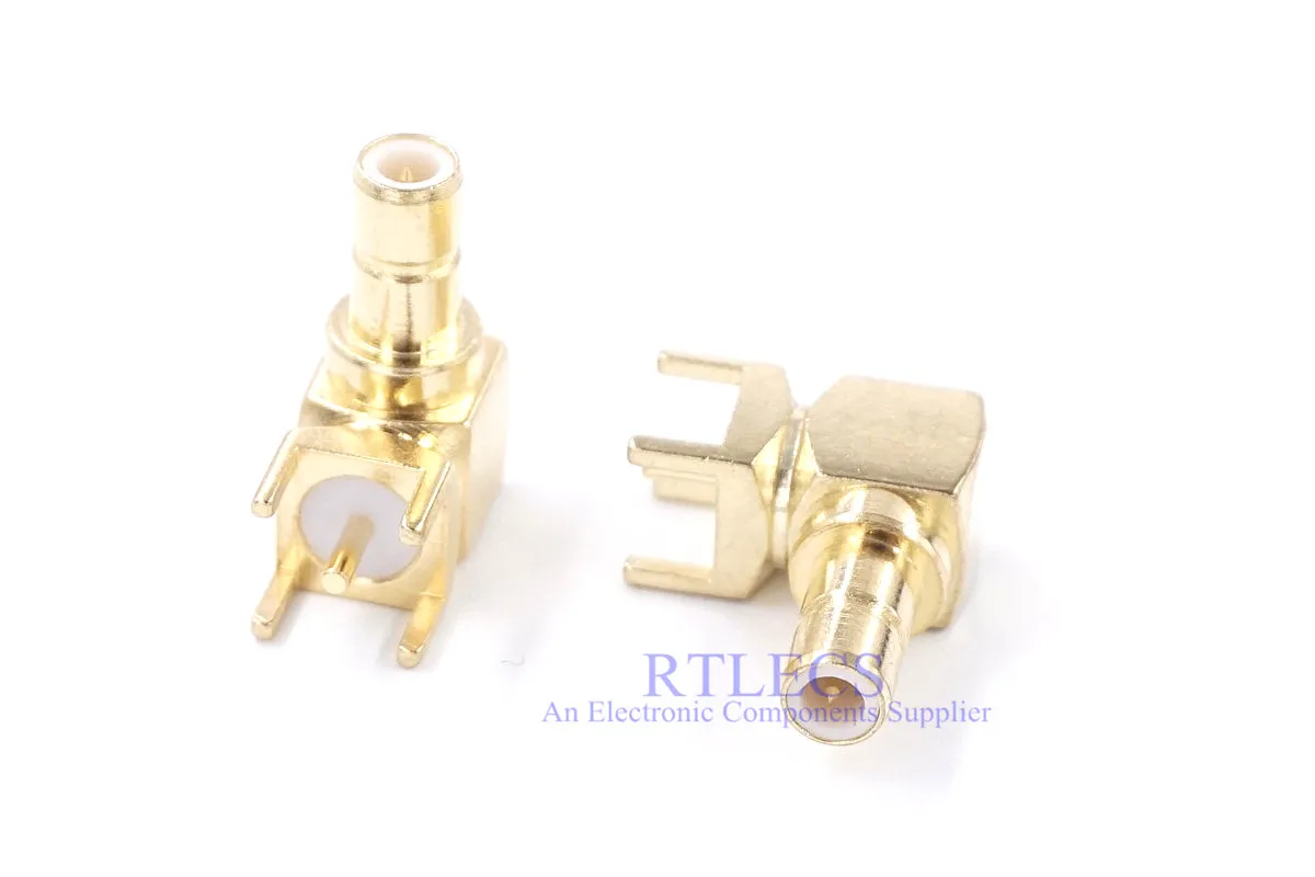 500 шт. SMB коннектор штекер сквозное отверстие прямоугольный монтаж печатной платы