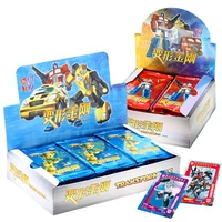 transformation robot card letters paper card games children anime peripheral character collection kids gift playing card toy