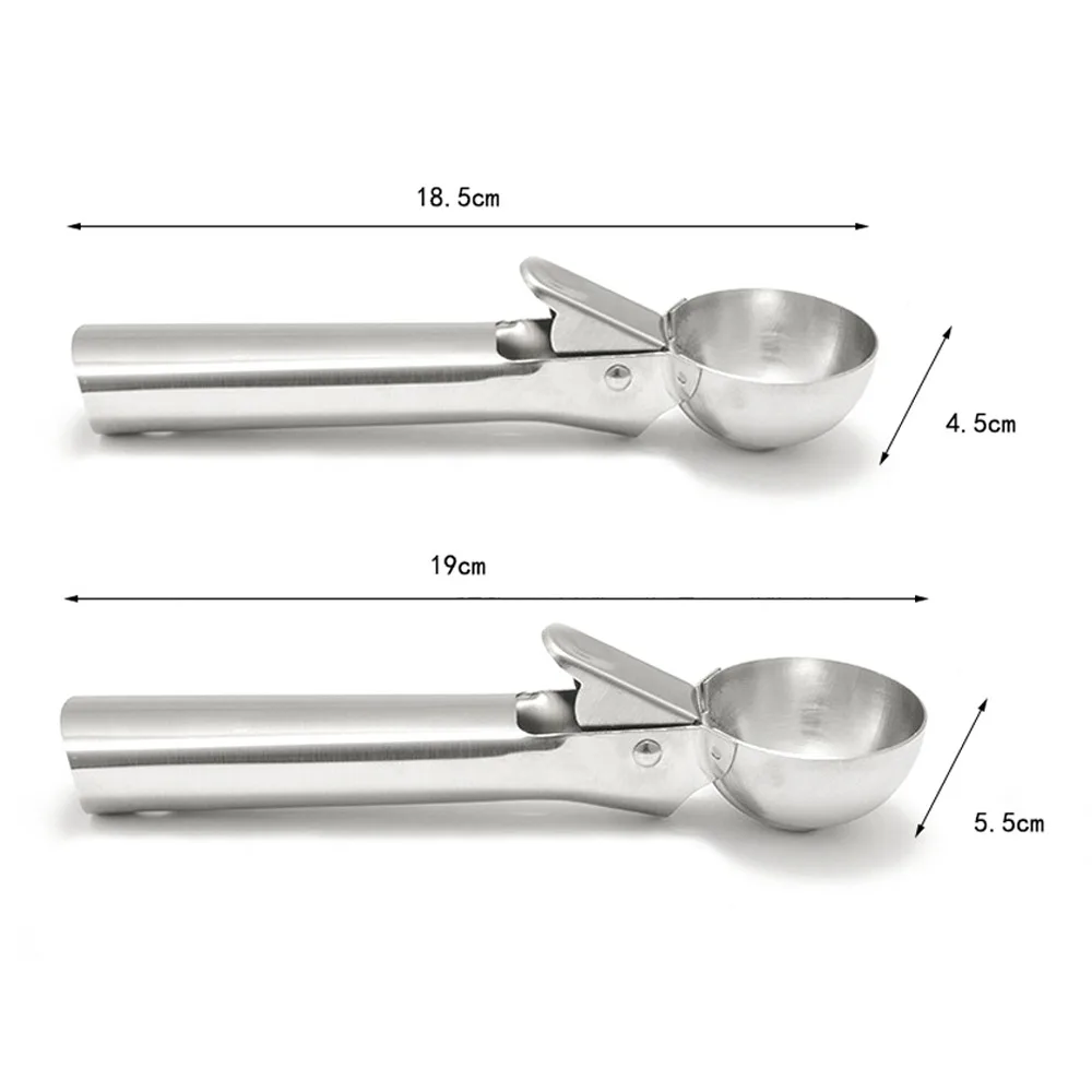 

Ice Cream Scoop Stainless Steel Ice Cream Spoon Watermelon Baller Scoop Fruit Dessert Spoon Ice Cream Ball Maker Kitchen Tools