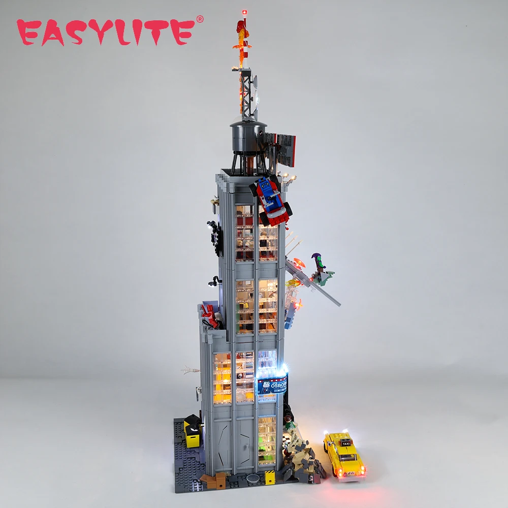 EASYLITE LED Light Set For 76178 Daily Bugle Blocks Bricks DIY Toy Only Lighting Kit NOT Include Model