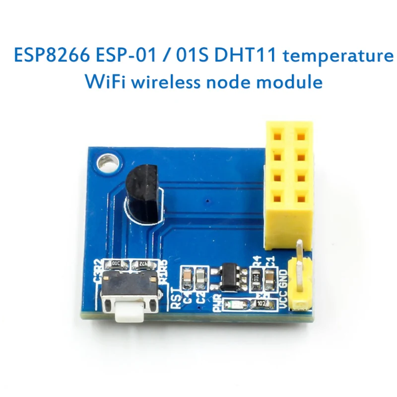 

ESP8266 ESP-01/01S DS18B20 Temperature Sensor WiFi Adapter Board Wireless Module
