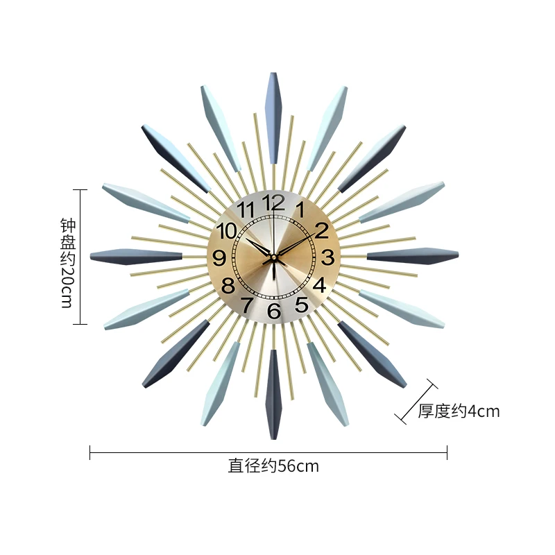 

Modern Design Silent Wall Clock Decor Electronic Living Room Wall Clock Iron Kitchen Creative Relogio De Parede Wall Watch