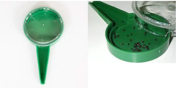 5 Different Settings Adjustable Size Seed Dial Setting Disseminator Sower Planter Starter Seeder Funnel Type sow gardening tools | Дом и сад