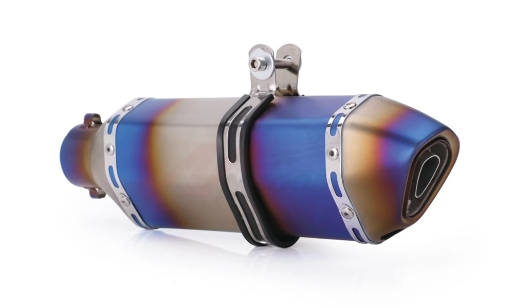 Универсальный 51 мм мотоцикл Горящий синий выхлопная труба с дБ убийца глушитель мотоцикл Escape трубы для Yamaha Honda KTM Kawasaki