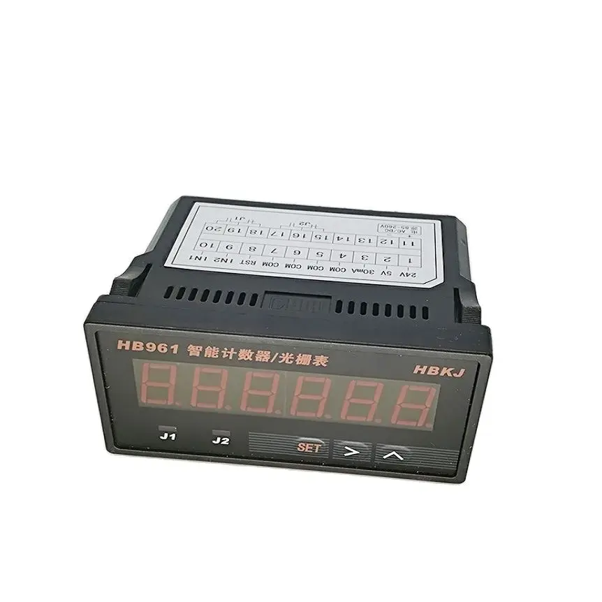 6 Digit HB961 Digital counter indicator 24V dc or 220V ac supply for pulse signal encoder and sensor