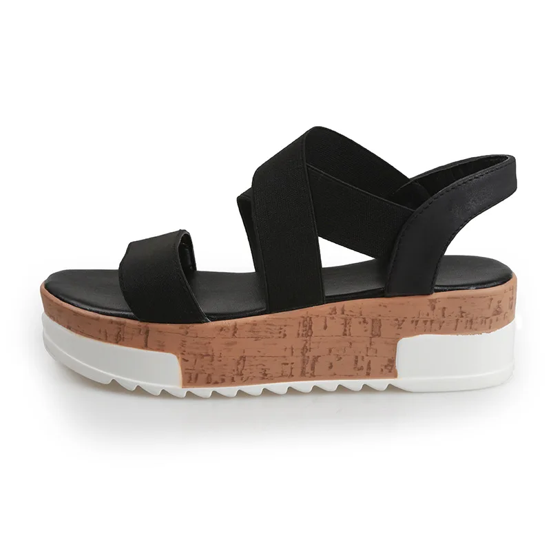 

Flat Sandals Muffins Summer Beach Shoes Gladiator Sandals Women's Sandals Thick Bottom Shoes Summer Fashion Work Shoes 2020