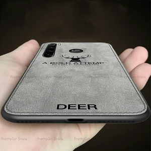 anti fall deer cloth phone case for xiaomi mi poco f3 x3 nfc f1 9 se a2 lite redmi note 9s note 10 9 8 7 pro 8t 8a cover coques free global shipping