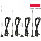 4 шт. 12dBi 2G 3G 4G LTE магнитная антенна 700-2700 МГц CRC9 TS9 SMA-male разъем 3 метра GSM внешняя антенна маршрутизатора