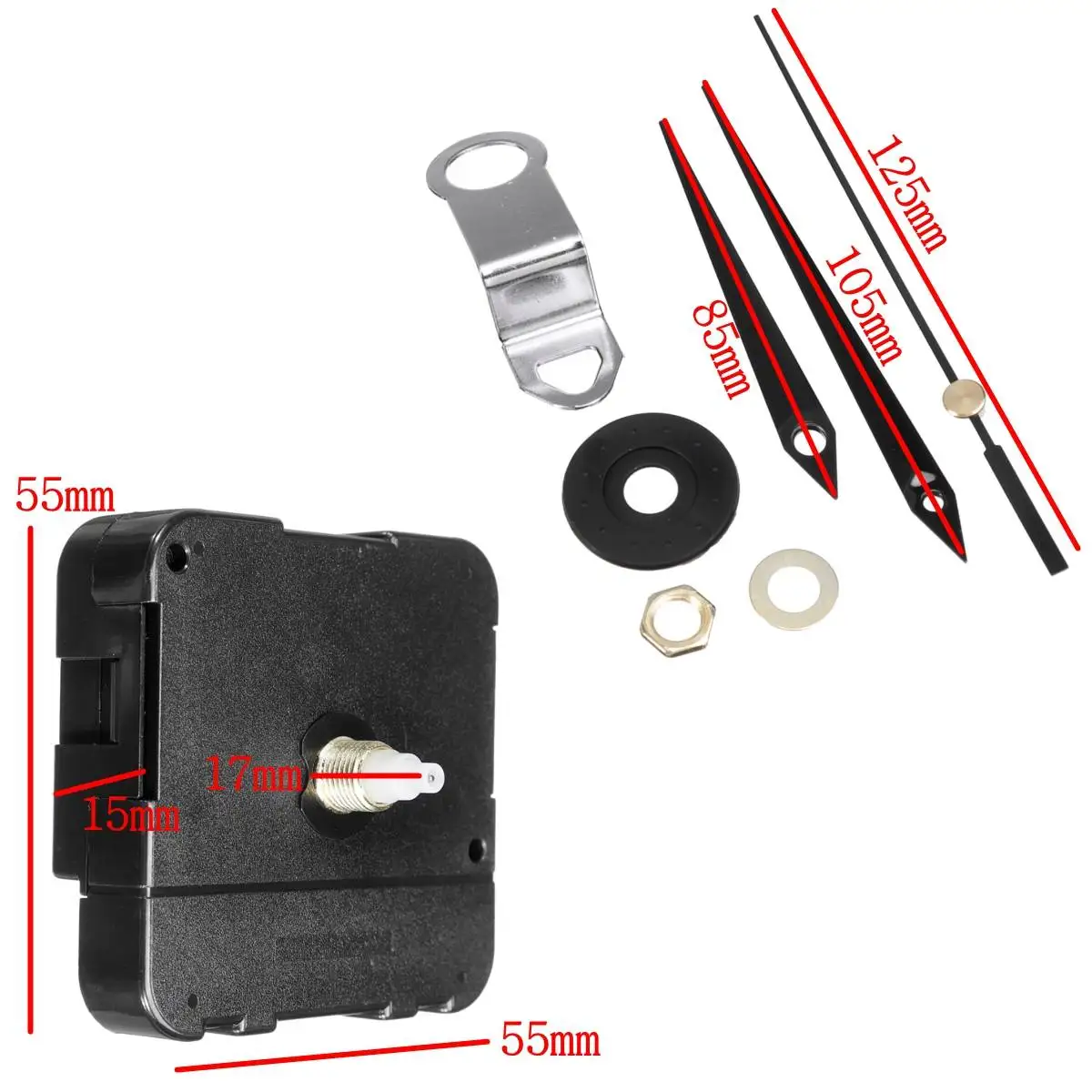 1 комплект кварцевые обратные беговые беззвучные Часы Механизм DIY Kit Сменные аксессуары
