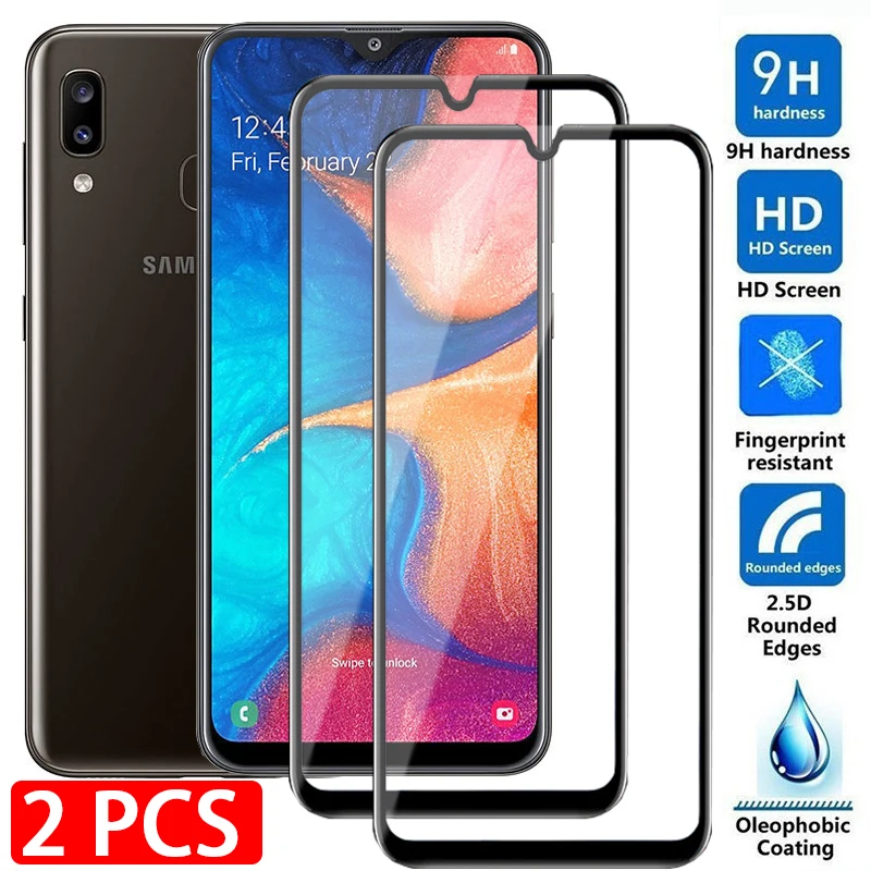 2 шт. Защитное стекло для Samsung Galaxy A20 A20s A20e M20|Защитные стёкла и плёнки телефонов| |