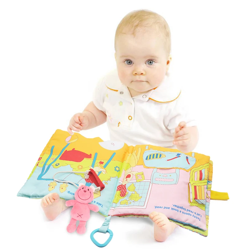 

Baby Books Kids Quiet Soft Cute Cloth Book Baby Early Learning Educational Toys Newborn Stroller Hanging Toys