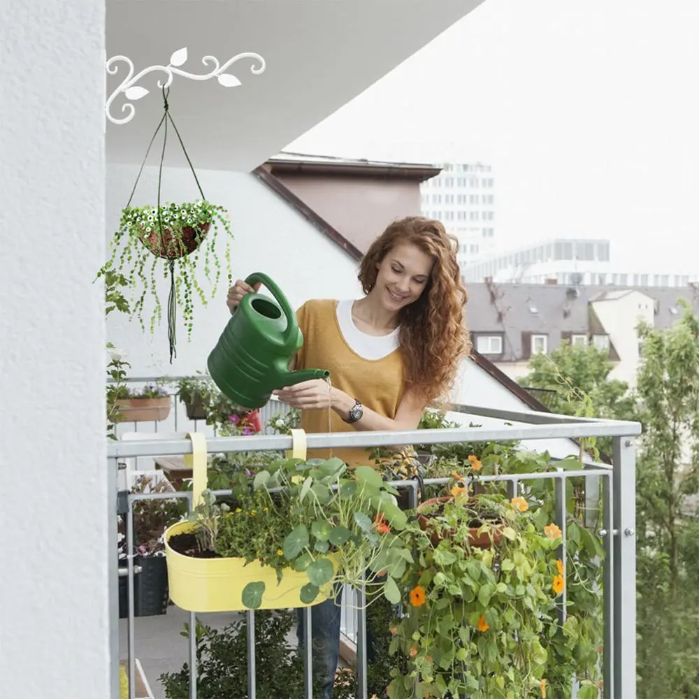 

2pcs Wall Hanging Flower Rack Flowerpot Stand Wall Ornament for Home Garden