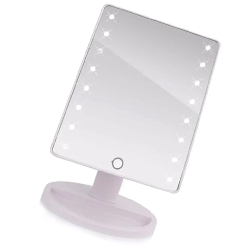 Зеркало для макияжа светодиодное настольное зеркало с сенсорным выключателем