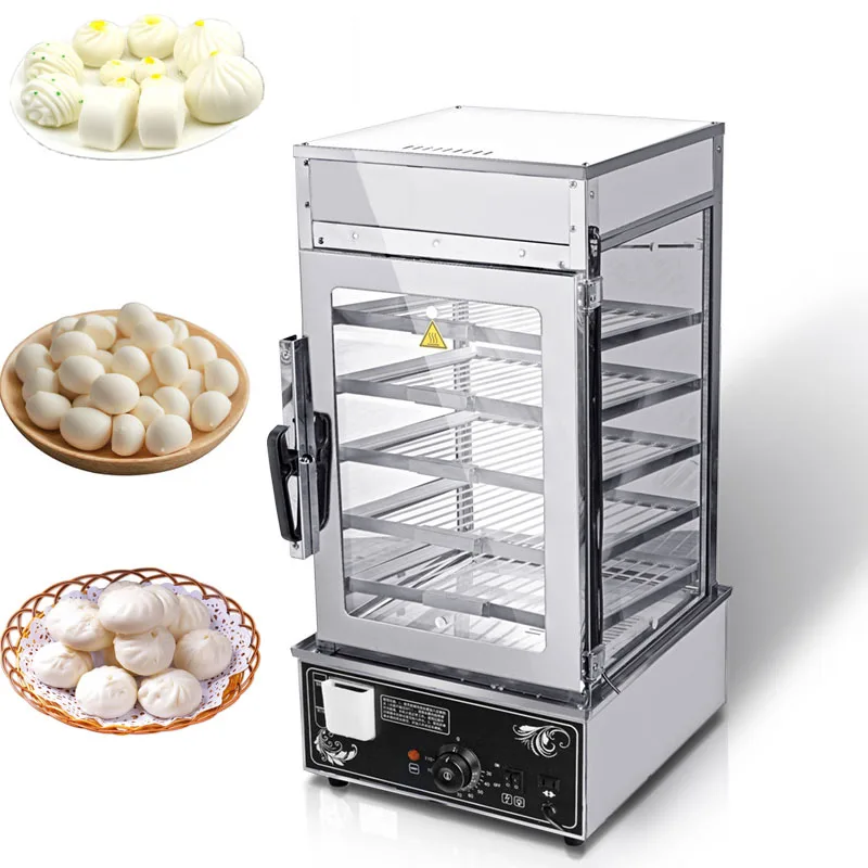 

JamieLin коммерческий Электрический отпариватель для еды дисплей Удобная фаст-фуд Паровая машина булочка отпариватель хлеб еда теплее
