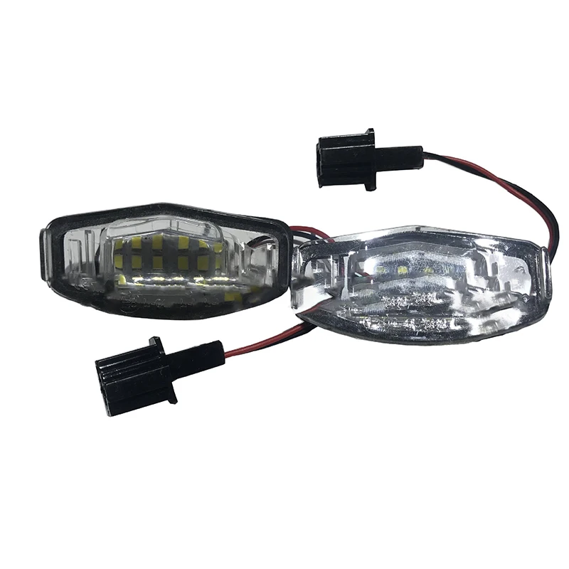 

1pair Applicable For Odyssey Mileage Led License Plate Lamp Power 1.68W Voltage 12V Color Temperature 6500K 18 Lamp Beads