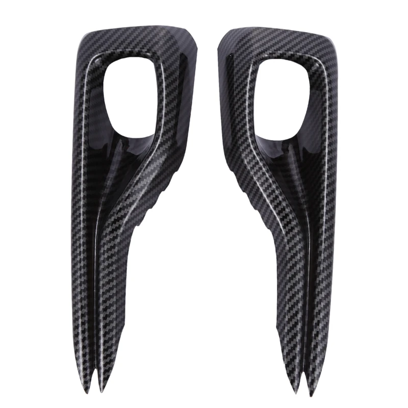 

2Pcs Front Foglight Lamp Cover Trim Frame Exterior Accessories for Ford Focus 2019 2020 ST-Line