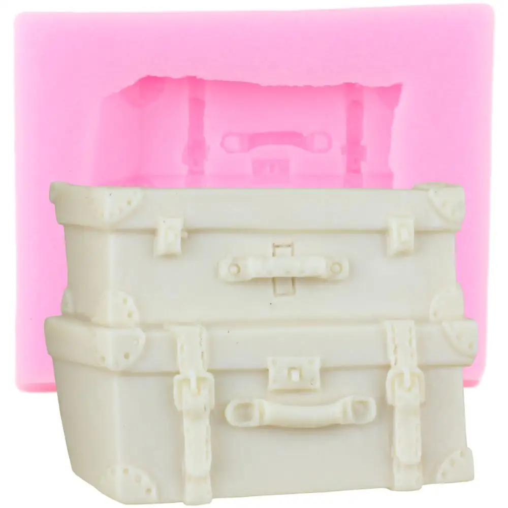 Силиконовые формы для чемоданов помадки DIY Sugarcraft Инструменты украшения тортов