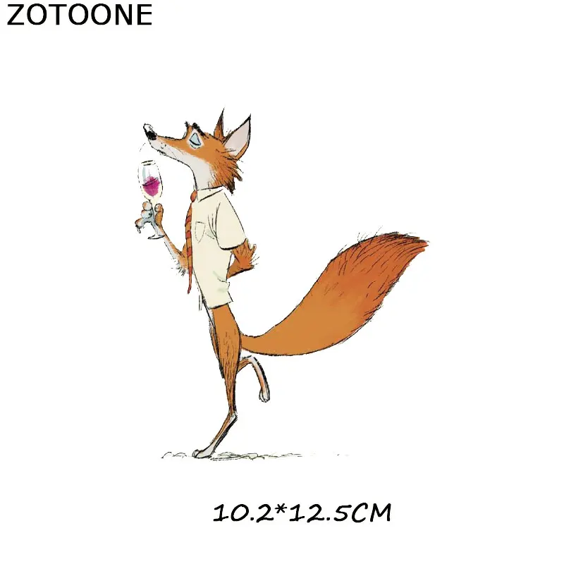 264 ZOTOONE железная нашивка, тигр, Лев, собака, животное, пластырь для одежды, наклейки футболка, а-уровень, моющийся, термопресс, аппликация C - Цвет: 264