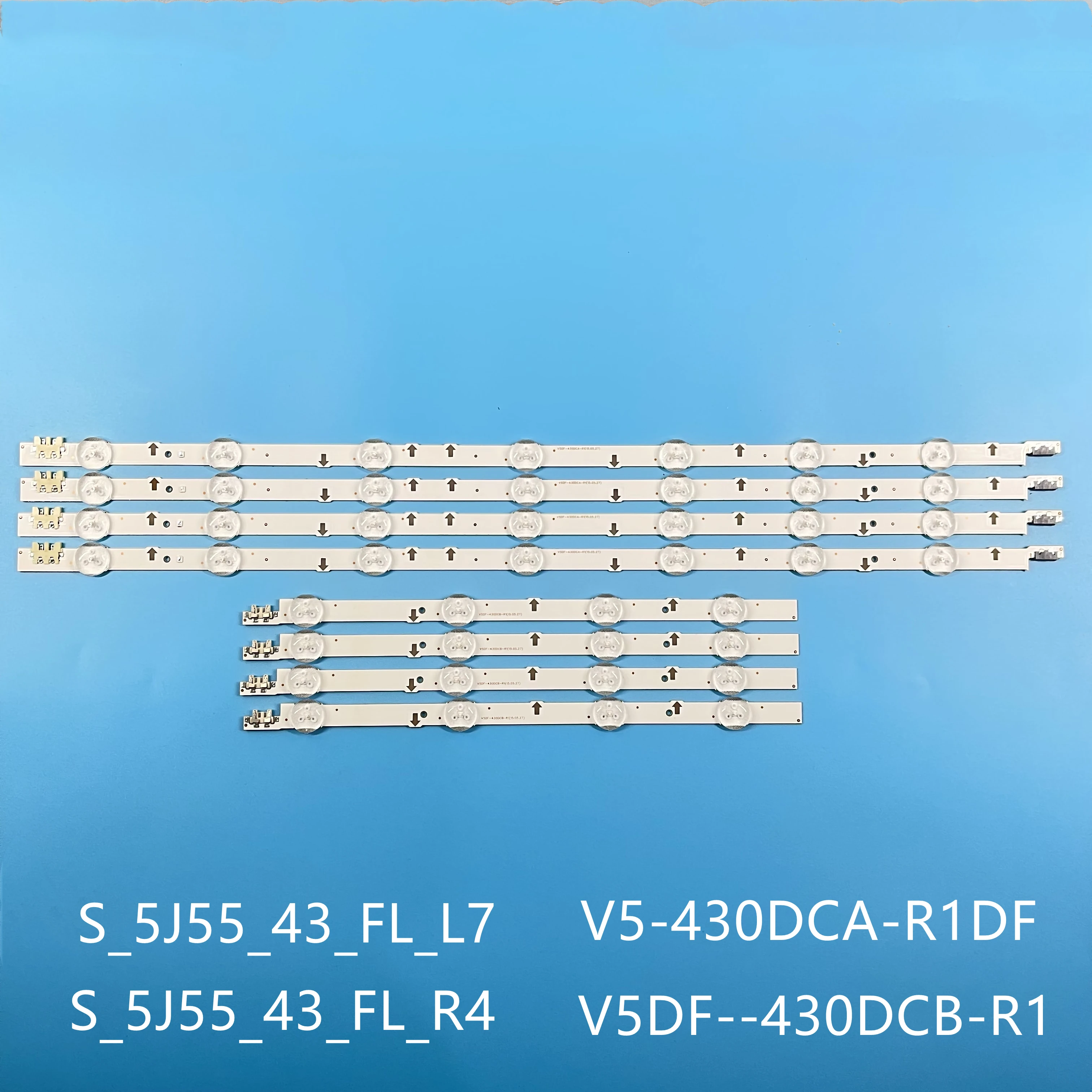 Комплект из 8 светодиодный ных лент для подсветки S amsung UE43J5550AK UE43J5600 ue43j5502 s_5j55 _ 43_fl_l7