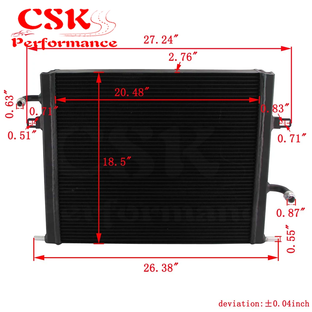 Тюнинг соревнований 70 мм большой радиатор комплект Подходит для BMW F-Series B48 &amp B58 F20