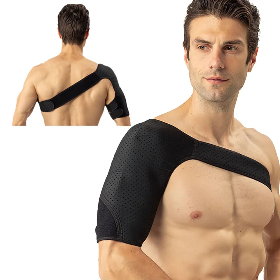 

1Pcs Breathable High Elastic Shoulder Strap Protects Shoulder Joints Relieves Shoulder Pain Adjustable Breathable Shoulder Pads