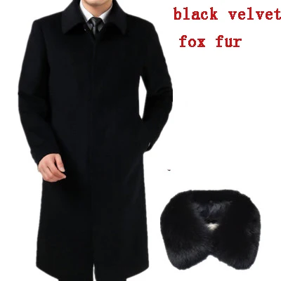 

Plus Size 4XL New Fashion 2020 Coat For Men Long Pea jacket Male Windbreaker Cashmere Coat Men Overcoat LX2421