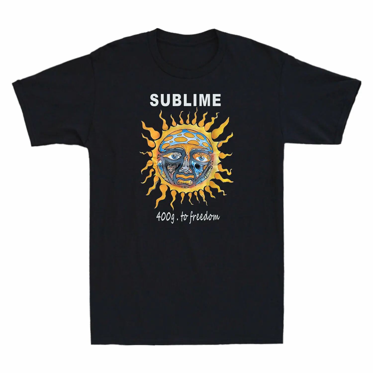 Лицензированная винтажная возвышенная Мужская футболка с солнцем Винтажная