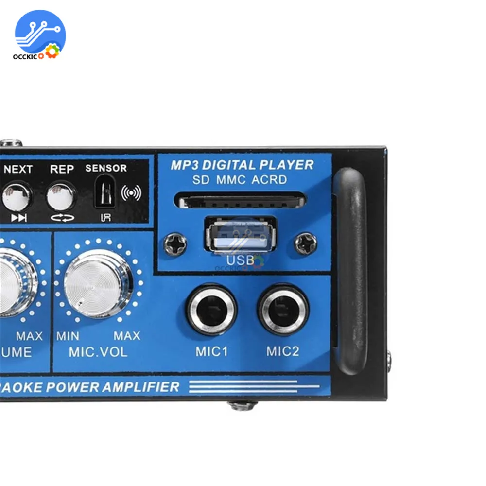 800W Bluetooth усилитель 2CH 400W + цифровой аудио Мощность AMP дома Театр звук Системы Hi Fi