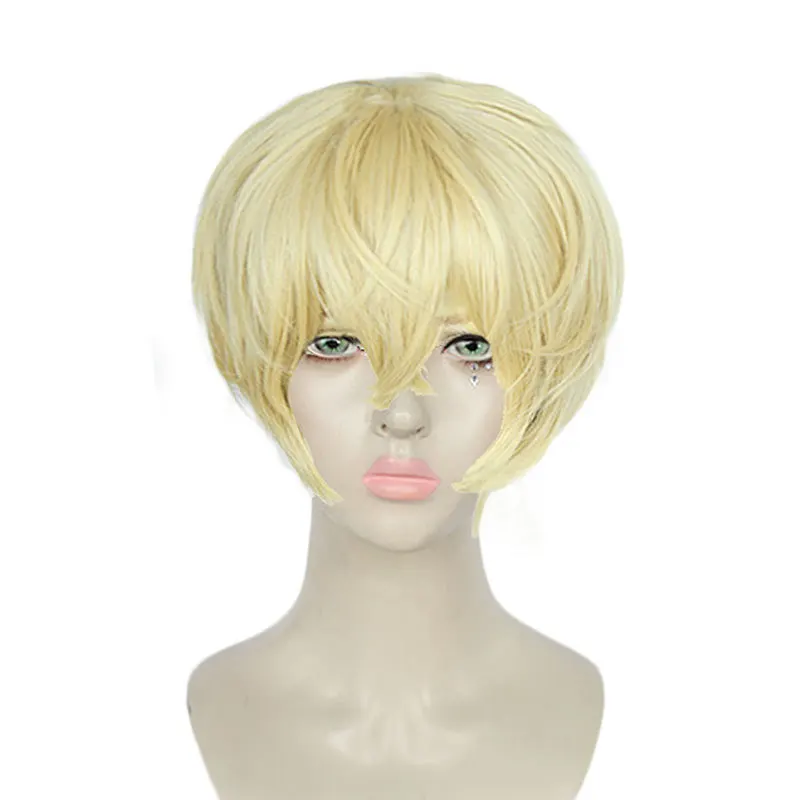 

Anime New Tokyo Revengers Cosplay Matsuno Chifuyu Cosplay Wig Short Blonde Black Heat Resistant Synthetic Hair Wigs + Wig Cap