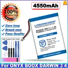 Аккумуляторы 4550 мАч для ONYX BOOX DARWIN 3 4 C67LM, электронная книга ONYX BOOX Carta2 C67ML C63ML T76ML T76SML C65ML C65HD T68 N96CML