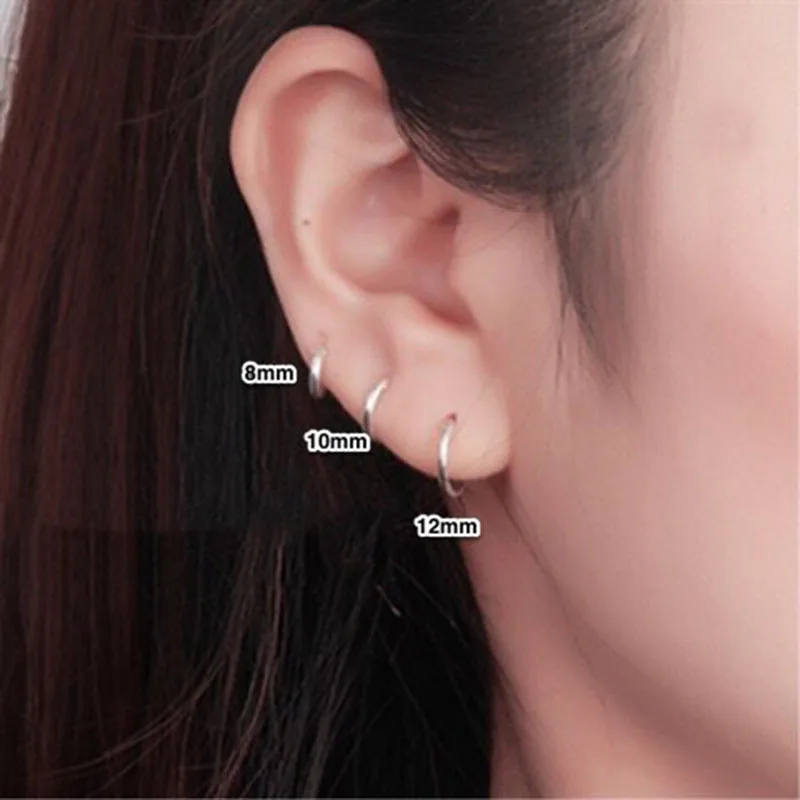 

2021 1 pair Fashion Gold Color Small Hoop Earrings For Women Thin Metal Round Circle Statement Earrings Vintage Jewelry Gift