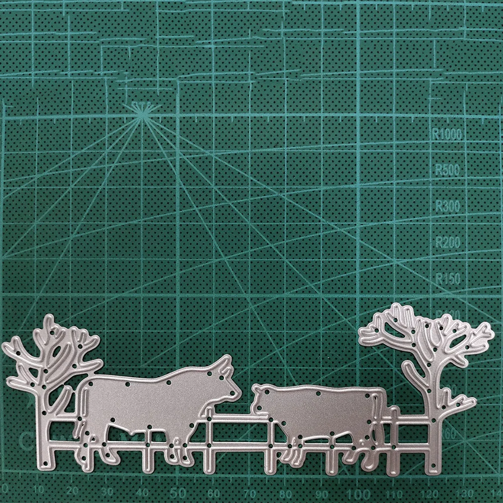 cattles Metal Cutting Dies DIY Scrapbooking stamps embossing paper Cards border template punch Stencils | Дом и сад