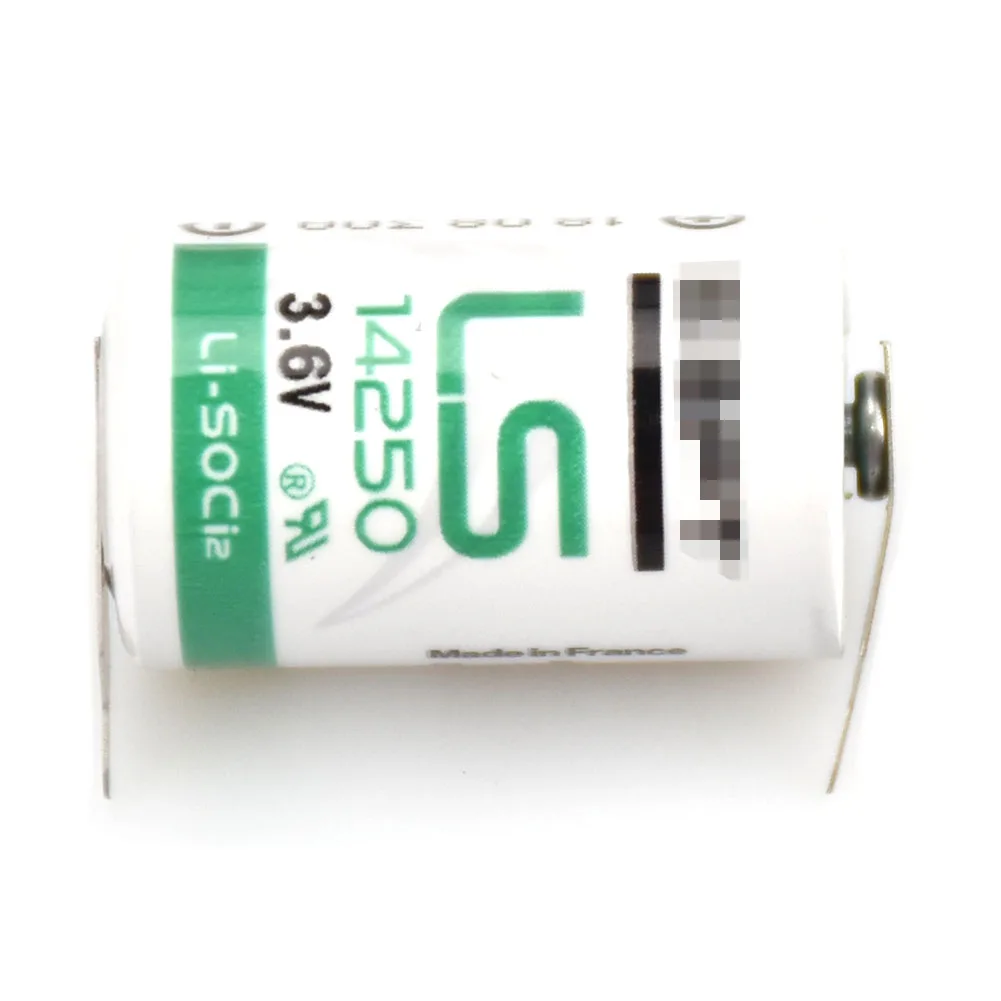 10pcs New for SAFT LS14250 3.6V PLC Li-ion Battery ER14250 1/2AA With Welding Feet