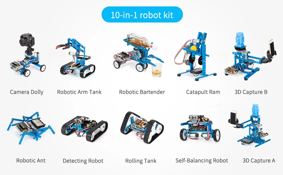 Makeblock DIY конечной робот и лекарственных средств(FDA премиум качества-10-в-1 робот-шток образование-Arduino с защитой от царапин 2,0 для детей «Человек-паук», Возраст 14