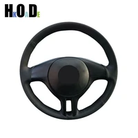 car steering wheel cover for bmw e39 e46 325i e53 x5 diy microfiber leather hand sewing