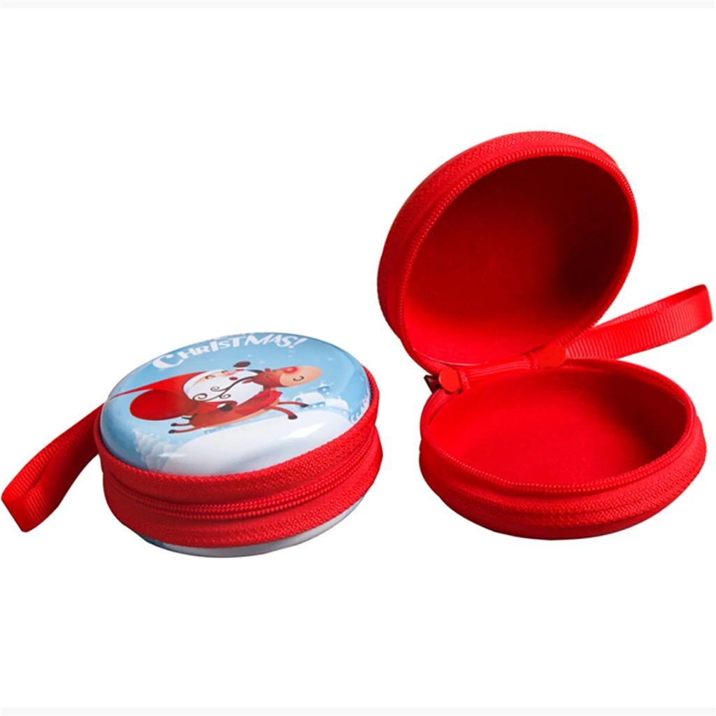 20181 Мини Рождественская маленькая коробка для хранения серьги в виде монет