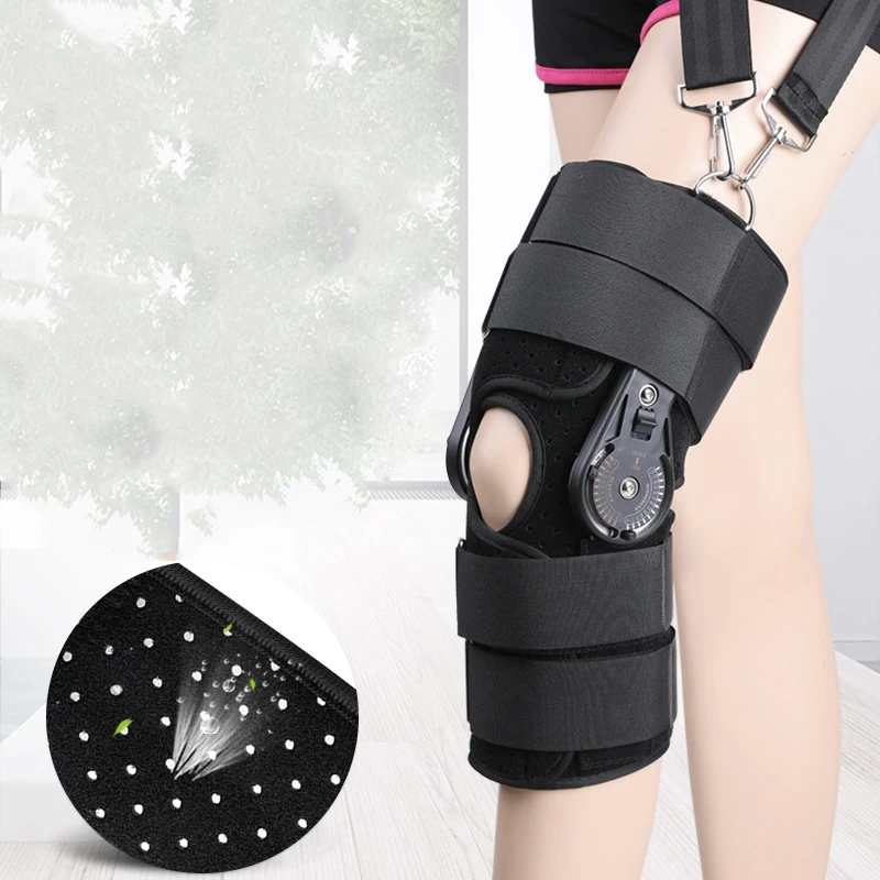 

Outdoor climbing Medical Hinged Knee Brace Knee Joint Support Orthosis Ligament Sport Injury Splint Knee Patella Fracture Pads