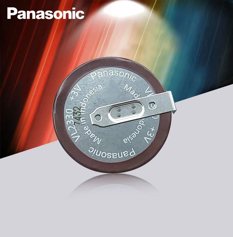 10 шт. Panasonic оригинальный VL2330/HFN 3 в 50 мАч 180 градусов перезаряжаемая батарея