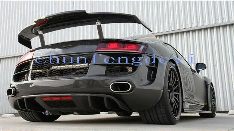 Подходит для Audi R8 V8 V10 2008 2015 Настоящее углеродное волокно авто задний багажник
