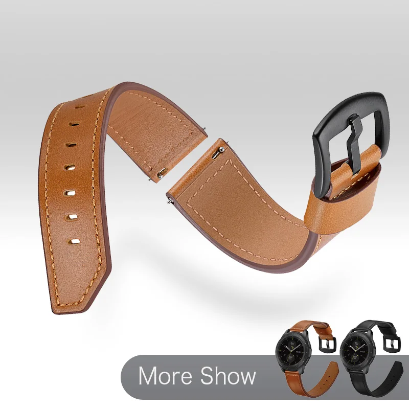 Ремешок кожаный для Samsung Galaxy 3 45 мм 41 Gear S3 22 46 мм|Ремешки часов| |