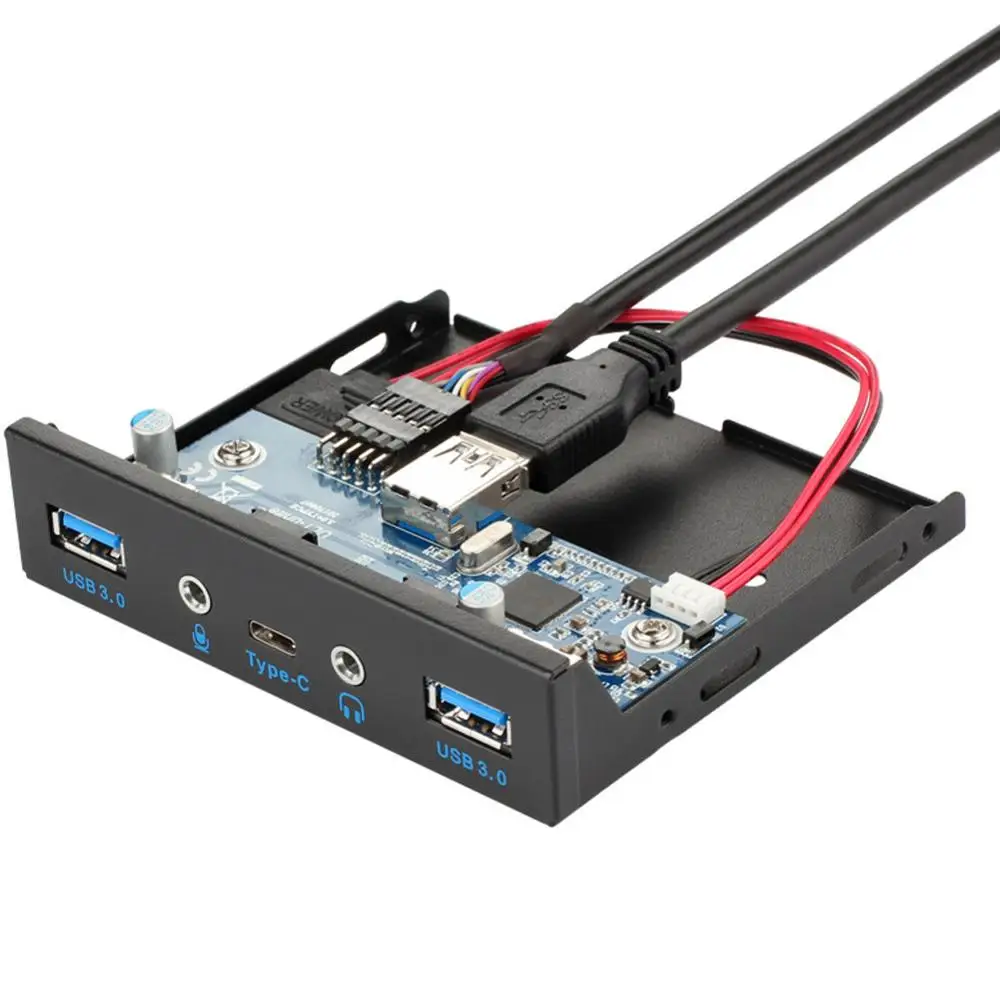 3 1 5 портов s Передняя панель Hub USB для компьютера чехол дюйма дополнительное