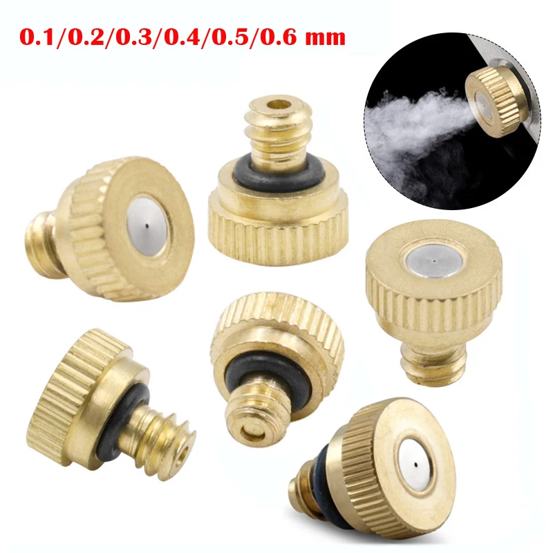 Сопла для распыления воды латунная система охлаждения 0 1/0 2/0 3/0 4/0 5/0 6 мм 10 шт./20