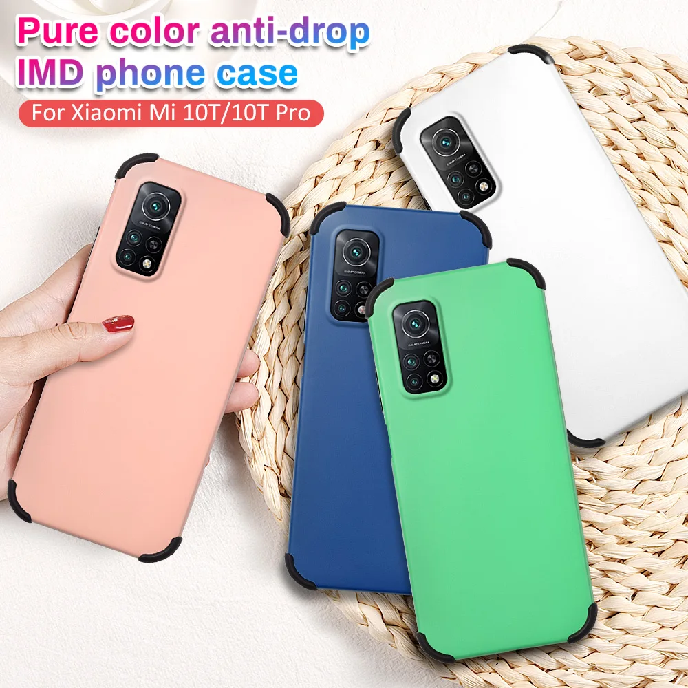 

IMD Phone Case For Xiaomi Mi 11 Poco X3 NFC 10T Lite 5G Mi 10T Pro 5G Solid Color Anti-drop Phone Back Cover for Redmi K40 Pro