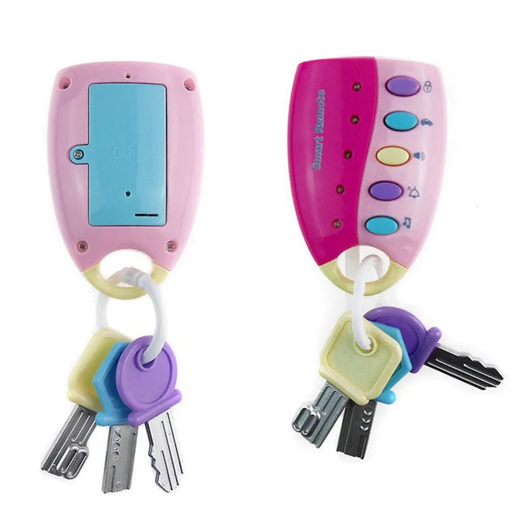 

Baby Musical Car Lock Key Toys Smart Remote Car Voices Pretend Play Flashing Electronic Toy Early Educational Toy for Children