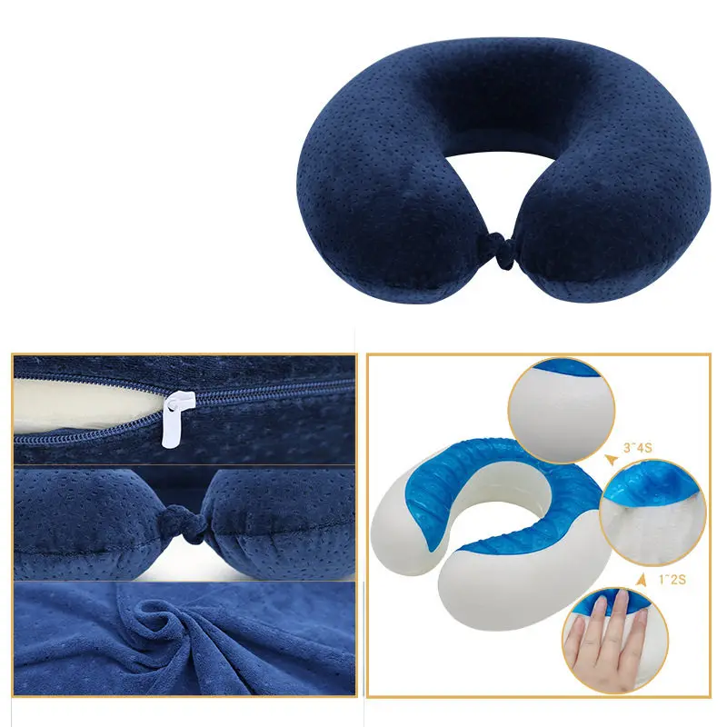 Дорожная подушка из пены с эффектом памяти улучшенный дизайн идеальная