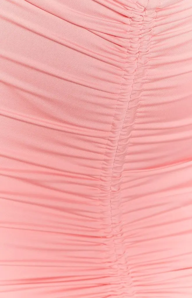 

Elegant Drawstring Ruched Sexy Criss Cross Halter Backless Mini Dress Night Club Party Outfit Summer Solid Dress