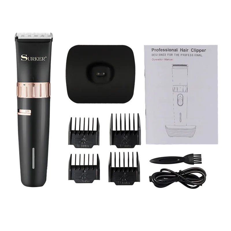 

Surker electric clipper SK-T2 wireless rechargeable hair clipper 1000mA long-acting beard trimmer USB charging