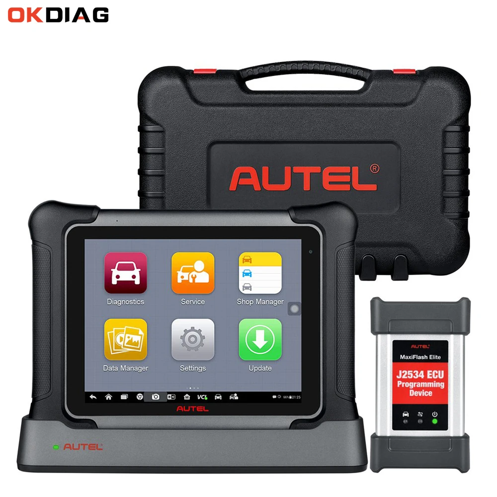 

Autel Maxisys Elite II OBD2 Diagnostic Scanner Tool with MaxiFlash J2534 Same Hardware as MS909 Upgraded Version of Maxisys Elit