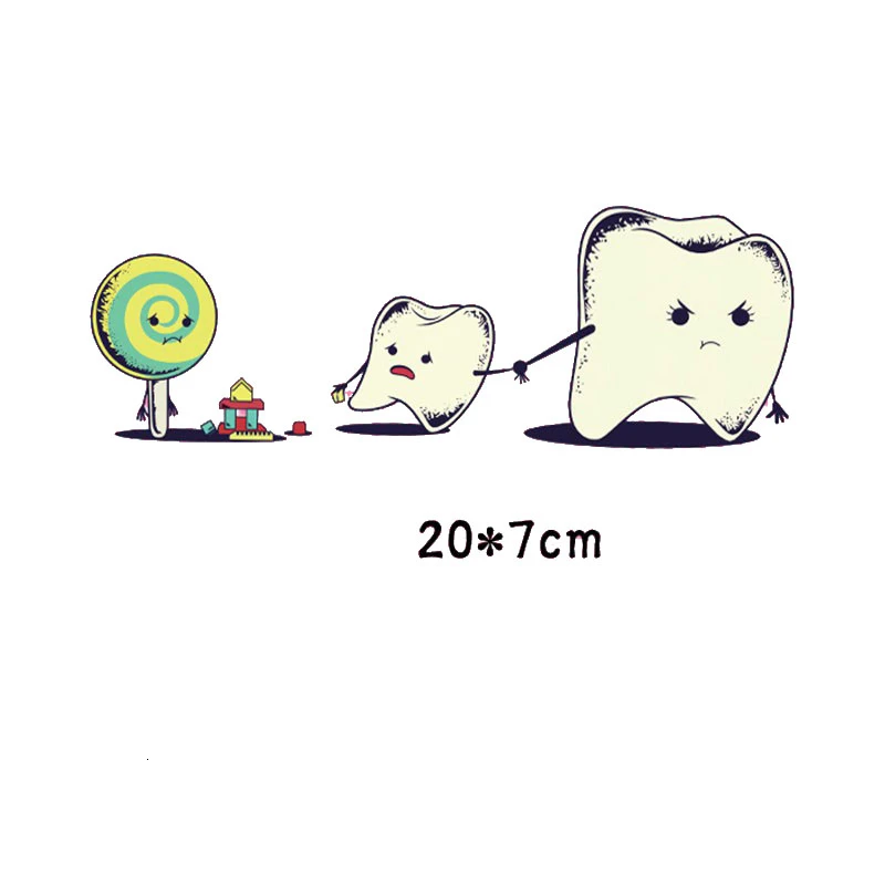 Трендовая индивидуальная печать зубьев далеко от раньше утюг на переводе